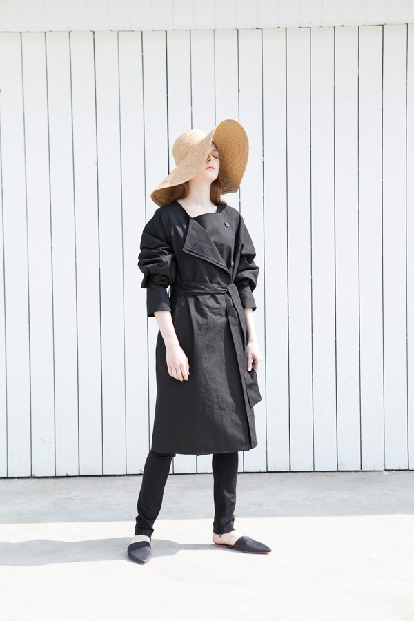 LATELY(레이틀리) [레이틀리] [르마레]    R NECK BELTED COAT BLACK